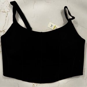 Offline Aerie: Black Crop Top